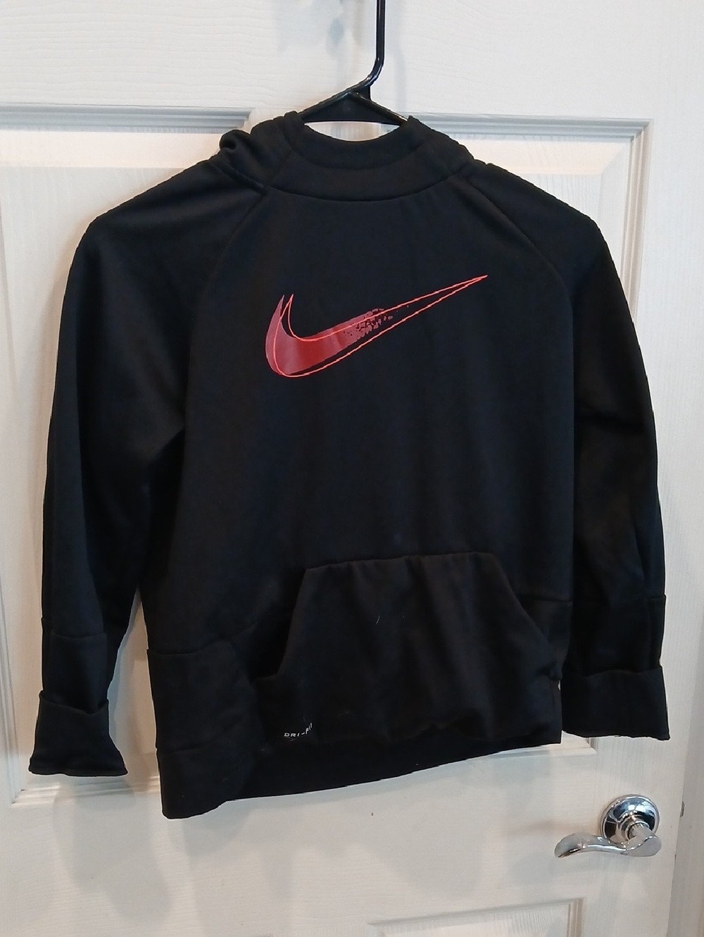 3/30 Nike Black Pullover with Red Swoosh